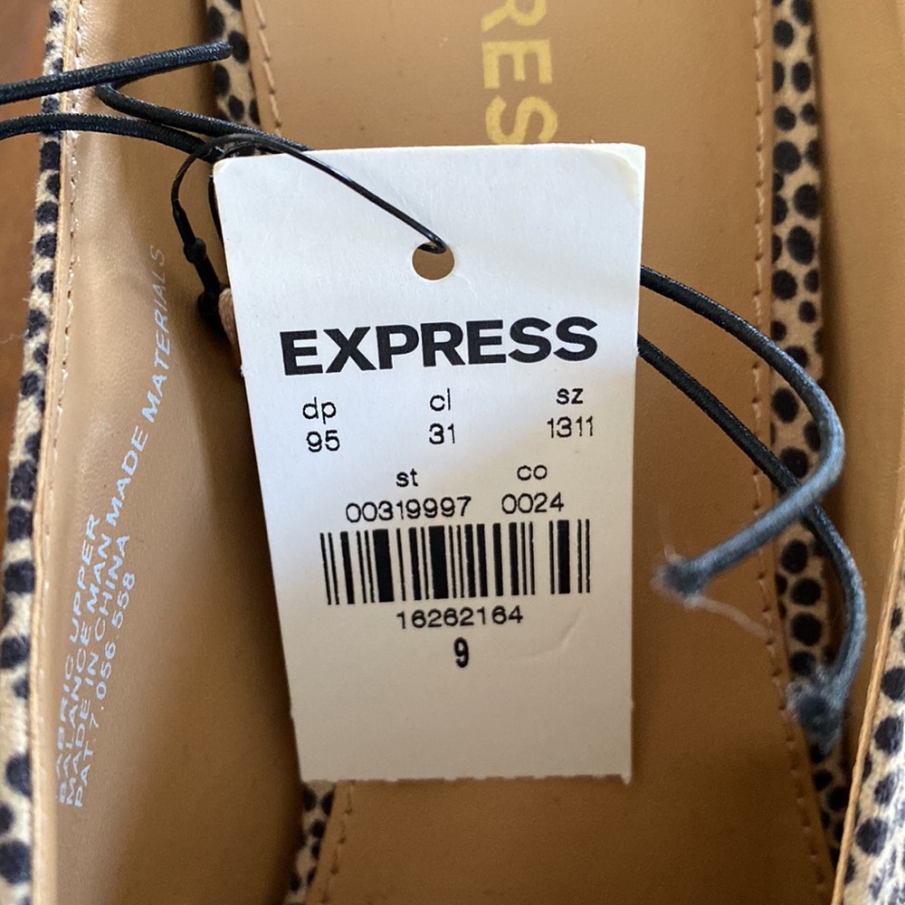 NWT Express animal print mule slides - size 9 - Picture 3 of 3